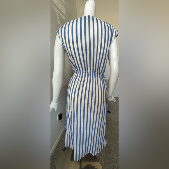 Ali & Jay Tie Wrap Stripped V-Neck Dress Boho Coastal-S - Picture 12 of 14